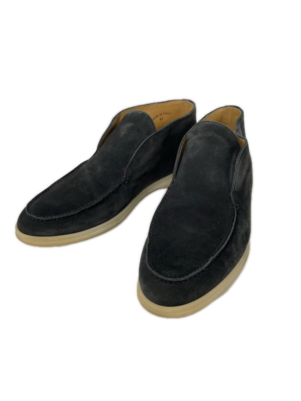 Loro Piana Open Walk Suede Ankle Boots